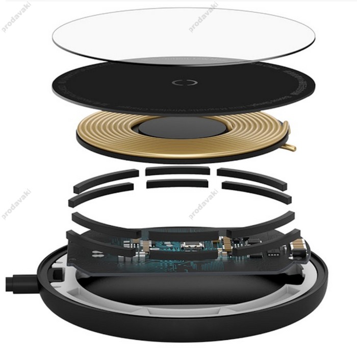Бездротовий зарядний пристрій Baseus Simple mini Magnetic 15W чорний