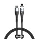 Кабель USB Baseus Zinc Magnetic Safe Fast Charging Type-C to Lightning PD 20W чорний