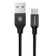 Кабель USB Baseus Yiven microUSB 2A 1m чорний