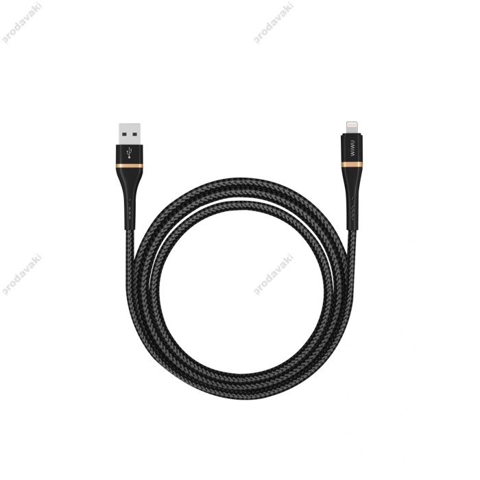 Кабель Wiwu ED-105 USB/Type-C to Lightning 1.2M Black