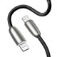 Кабель Baseus Torch Series Data Cable USB для iP (With lamp) 2M (CALHJ-C01, CALHJ-C09, CALHJ-C15, CALHJ-D01, CALHJ-D09, CALHJ-D15)