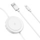 БЗУ для телефону із вбудованим кабелем Lightning Baseus (WXCA-01) 5W (Білий)