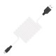 Кабель USB Hoco X21 Silicone microUSB 1m білий