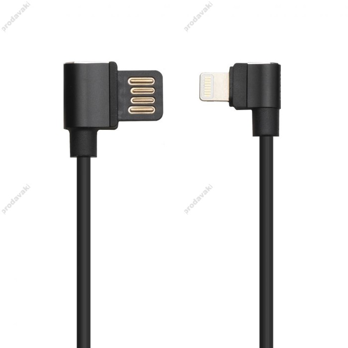 Кабель USB Hoco U37 lightning Long Roam 2.4A 1.2m чорний