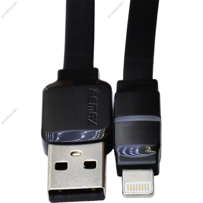Кабель USB Remax RC-029i Breathe lightning 1m чорний