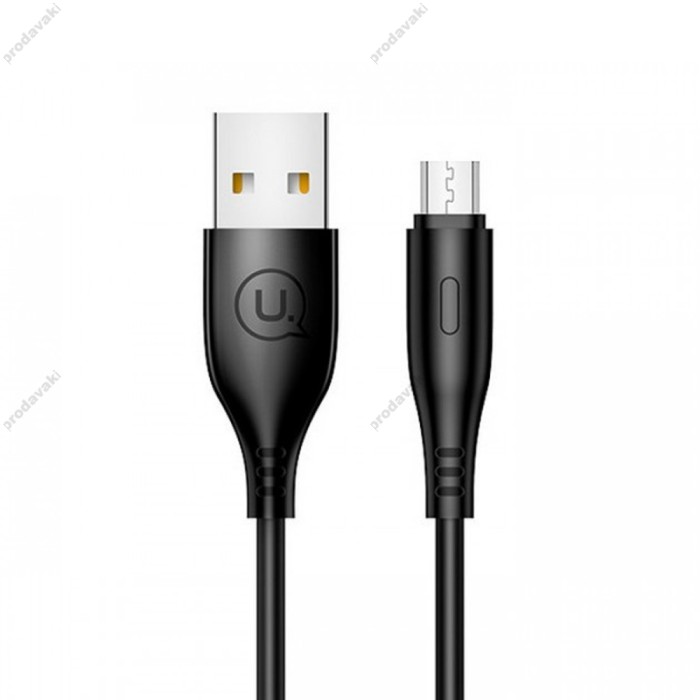 Кабель USB Usams U18 US-SJ268 microUSB 2A 1m чорний