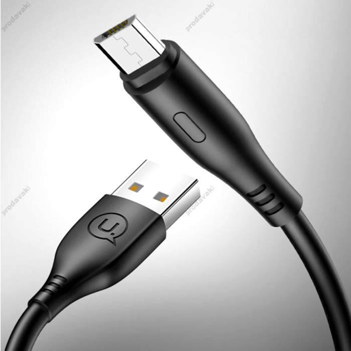 Кабель USB Usams U18 US-SJ268 microUSB 2A 1m чорний