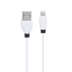 Кабель USB Hoco X27 Excellent Lightning Cable 2.4A (1.2 m) білий