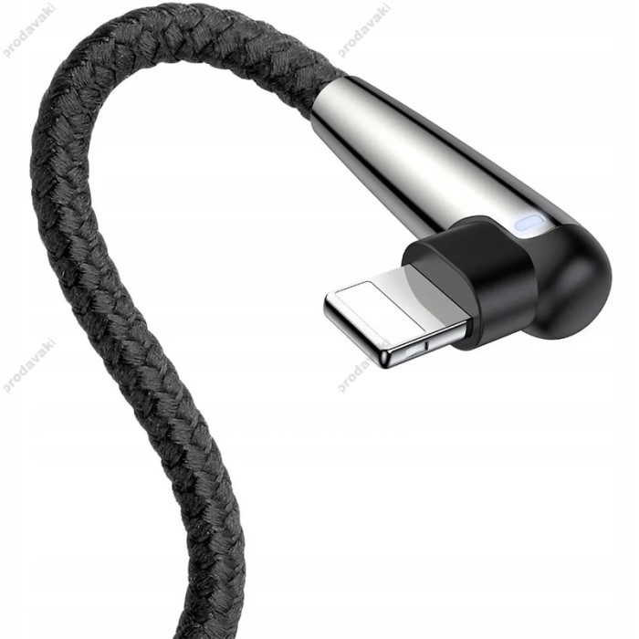 Кабель USB Baseus Sharp-Bird lightning 2.4A 1m чорний