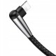 Кабель USB Baseus Sharp-Bird lightning 2.4A 1m чорний