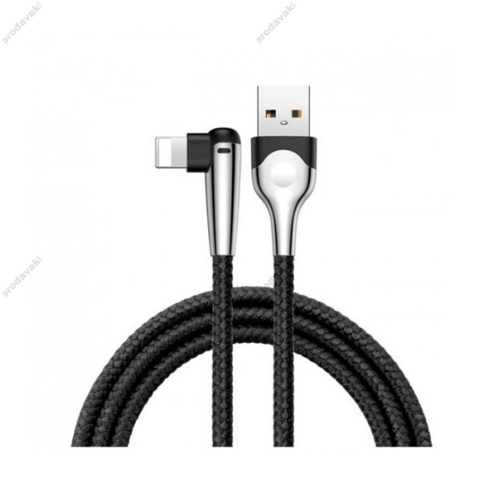 Кабель USB Baseus Sharp-Bird lightning 2.4A 1m чорний