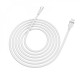 Кабель USB Hoco U72 Forest Silicone microUSB 2.4A 1.2m білий