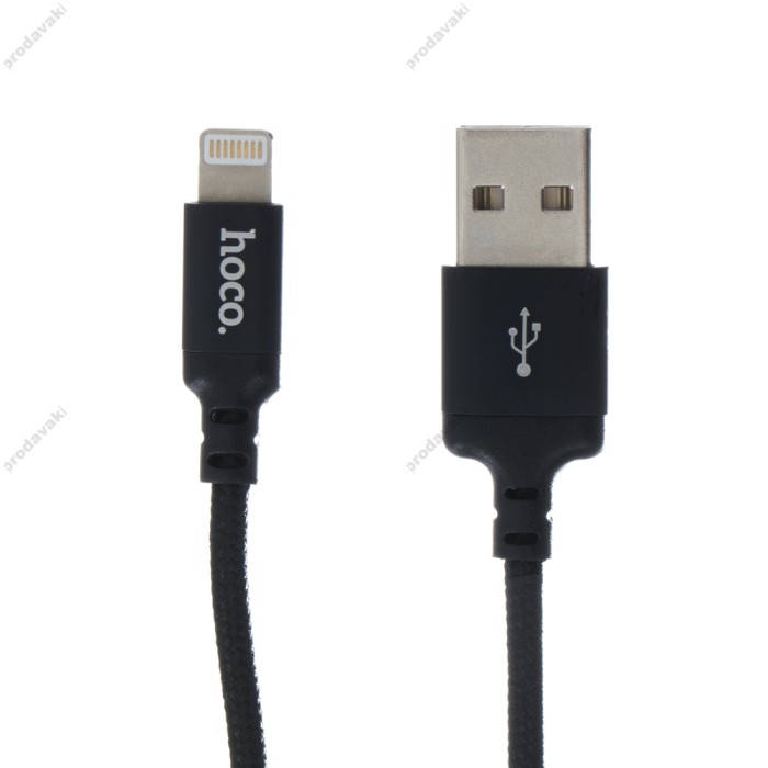 Кабель USB Hoco X14 Times Speed Lightning 1m чорний