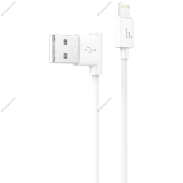 Кабель HOCO UPL11 L-Shape Lightning 1,2m white