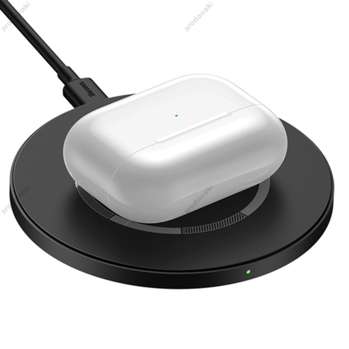 Бездротовий зарядний пристрій Baseus Simple Magnetic 15W чорний