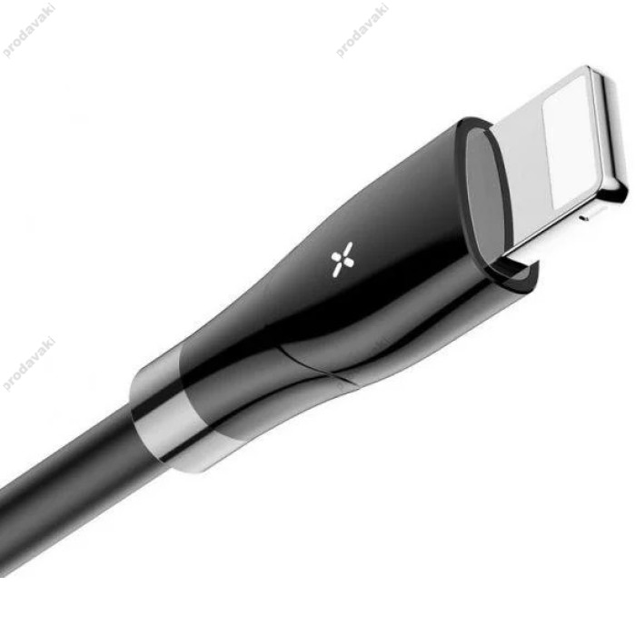 Кабель USB to Lightning 1.2m Baseus Big Eye Digital Display чорний