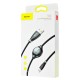 Кабель USB to Lightning 1.2m Baseus Big Eye Digital Display чорний