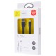 Кабель Baseus Tough Series Lightning 2.0A 1m чорний