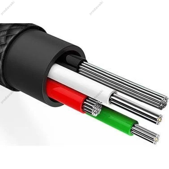 Кабель USB Baseus U-shaped Portable Type-C/Lightning Cable чорний
