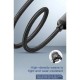 Кабель USB Baseus U-shaped Portable Type-C/Lightning Cable чорний