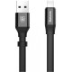 Кабель USB Baseus Lightning Nimble 2-1 micro/lightning 2A 0.23m чорний