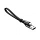 Кабель USB Baseus Lightning Nimble 2-1 micro/lightning 2A 0.23m чорний