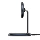 Бездротова зарядка MagSafe Baseus Swan Magnetic Desktop Bracket Wireless Charger 15W чорний (WXSW-02)