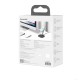 Бездротова зарядка MagSafe Baseus Swan Magnetic Desktop Bracket Wireless Charger 15W чорний (WXSW-02)