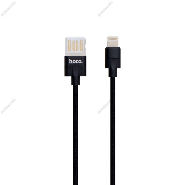 Кабель USB Hoco U55 Lightning чорний