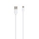 Кабель USB XO NB9 microUSB (1.0m) білий