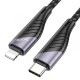 PD Кабель HOCO U95 Freeway PD Cable для Lightning-to-USB-C 20W/3A/1,2m. Black