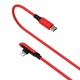 Кабель USB Baseus Colorful Elbow Type-C to lightning 18W 1.2m dreen червоний