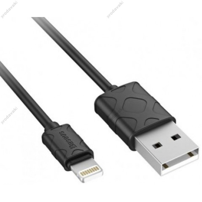 Кабель USB Baseus Yaven Lightning 2.1A 1m чорний