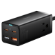 Мережевий зарядний пристрій Baseus GaN3 Pro Desktop Fast Charger 2C+2USB 65W EU Black + Cable Type-C to Type-C