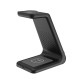 Бездротове заряджання стенд Smart 3 in 1 T3 Fast 15W (iPhone+Apple Watch+AirPods) Black