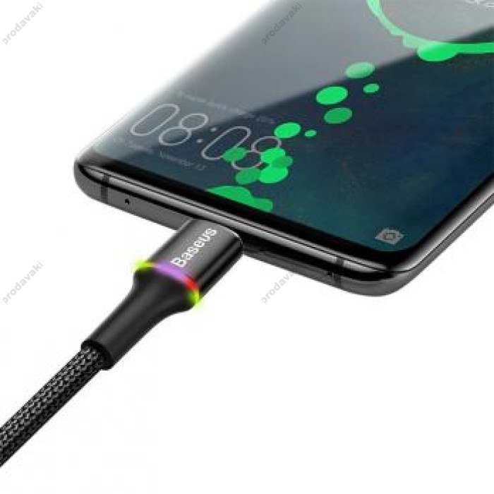 Кабель Baseus double fast charging USB Cable USB для Type-C 5A 1M Чорний