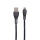 Кабель USB Hoco U52 Bright microUSB чорний