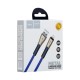 Кабель USB Hoco U48 Superior lightning 2.4A 1.2 m синій