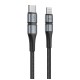Кабель USB Baseus BMX Double-deck MFI Type-C to Lightning PD 18W 1.2m grey/black