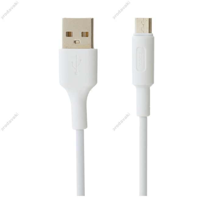 Кабель USB Hoco X25 Soarer microUSB 1m білий