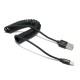Кабель USB Baseus Elastic Lightning 1.8A 1m чорний