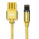 Кабель USB Remax Gravity RC-095i Lightning (магнітний) золотистий