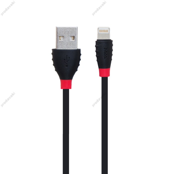 Кабель USB Hoco X27 Excellent Lightning Cable 2.4A 1.2 m чорний