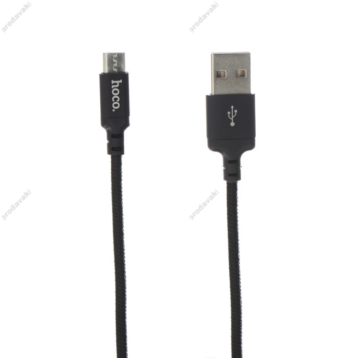 Кабель USB Hoco X14 microUSB Times Speed 2m чорний
