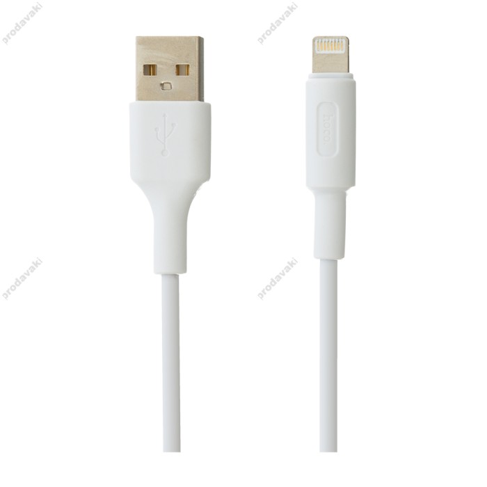 Кабель USB Hoco X25 Soarer Lightning 1m білий