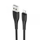 Кабель BOROFONE BX37 Wieldy Lightning 2.4A/1m black