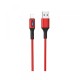 Кабель HOCO U79 Admirable для Lightning Smart-Power-Off/1,2 m. Red