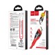 Кабель HOCO U89 Safeness charging data cable для Lightning 2,4A/1,2m Red