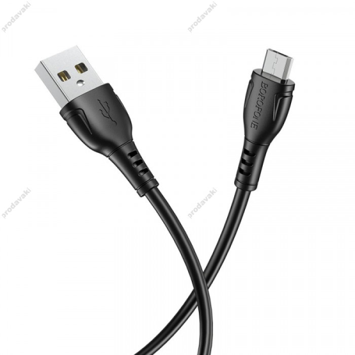 Кабель BOROFONE BX51 Triumph для Micro 2.4A/1m black