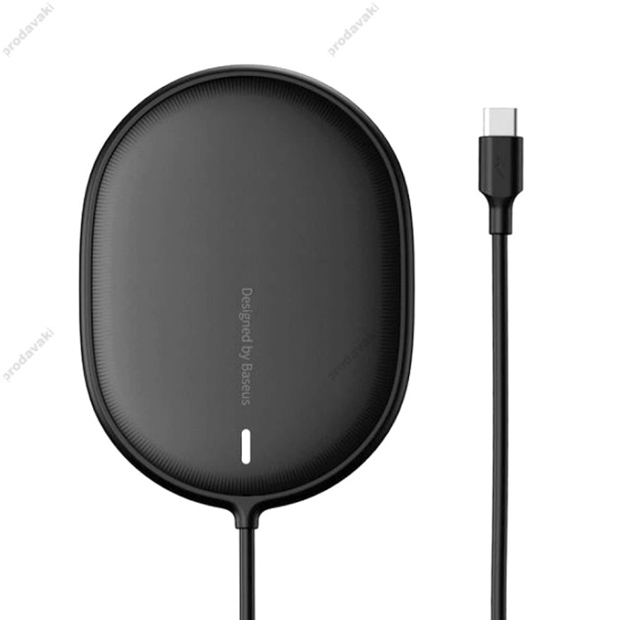 Бездротовий зарядний пристрій Baseus Light Magnetic 15W чорний